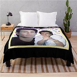 80s Photograp Christian Slater Throw Blanket