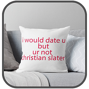 Christian Slater Pillows Cover
