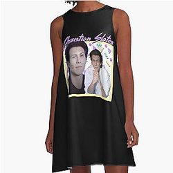 80s Christian Slater A-Line Dress