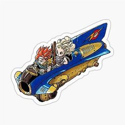 Chrono Trigger Jet Bike Sticker