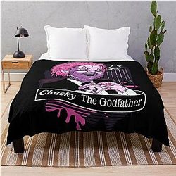 Chucky The Godfather Color Throw Blanket