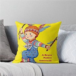 Child's Native American Chucky Throw Pillow