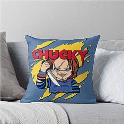 Childs Play doll throw pillow