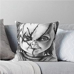 Hi, I'm Chucky, Wanna Throw Pillow