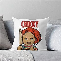 Chucky Childs' Play Cover Art Throw Pillow
