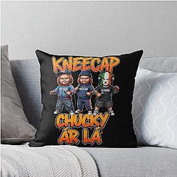Kneecap x Chucky - Chucky Irish Rap Mashup Throw Pillow