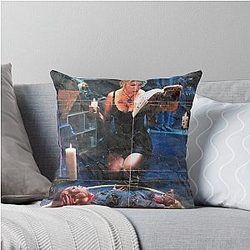 Tiffany and Chucky Séance Scene Photo Throw Pillow