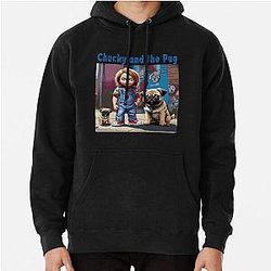 Pug and Chucky Pull Over Hoodie