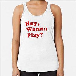 Hey Wanna Play Child's Play Chucky Racerback Tank Top