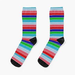 Chucky striped doll pattern Halloween socks