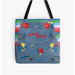 Good Guys Child's Play Chucky Killer Doll Overalls All Print Tote Bag