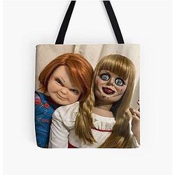 Chucky and Annabelle All Print Tote Bag