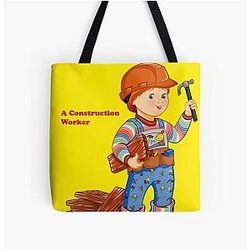 Good Guys - Construction Worker - Chucky All Over Print Tote Bag