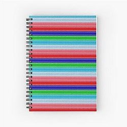 Chucky striped Chucky doll pattern Halloween special Rainbow patterns Spiral Notebook