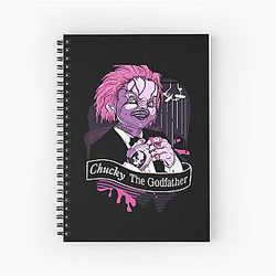 Chucky The Godfather Pink Spiral Notebook