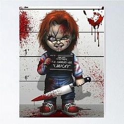 Chucky from Child's play Poster