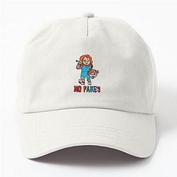 No Fakes Chucky Gift for Chucky Lovers Dad Hat Horrors