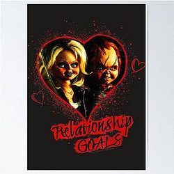 Child's Play Chucky and Tiffany Relationship Goals Poster