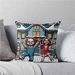 Chucky Christmas Throw Pillow