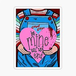 Child's Play Chucky Valentine Sticker
