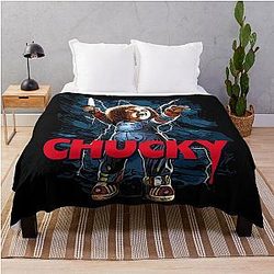 Chucky Child's Play doll throw blanket
