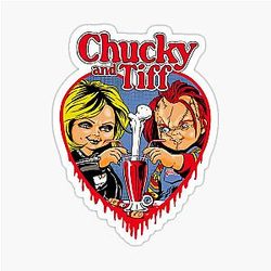 Chucky and Tiffany Sticker