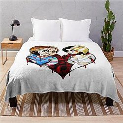 Tiffany And Chucky Fun Throw Blanket
