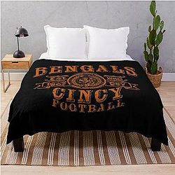 Football Cincinnati Bengals Throw Blanket
