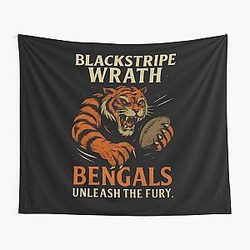 Football Bengals Tapestry