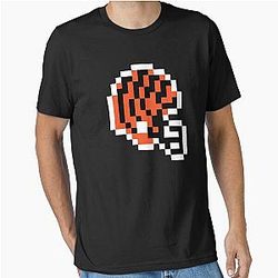 Cincinnati Bengals 8-bit Football Helmet Essential T-Shirt