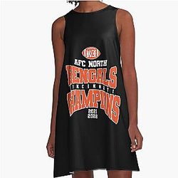 Football Cincinnati Bengals A-Line Dress