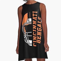 Football Cincinnati Bengals A-Line Dress