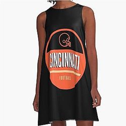 Football Cincinnati Bengals A-Line Dress