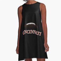 Football Cincinnati Bengals A-Line Dress