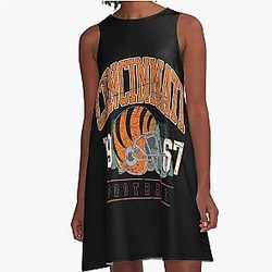 Football Cincinnati Bengals A Line Dress