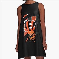 Football Cincinnati Bengals A-Line Dress