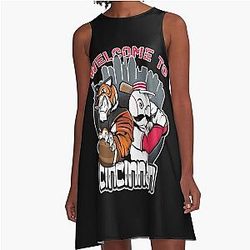 Football Cincinnati Bengals A-Line Dress