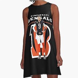 Football Cincinnati Bengals A-Line Dress