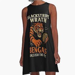 Football Cincinnati Bengals A-Line Dress