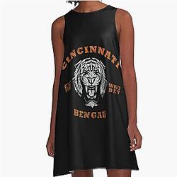 Football Cincinnati Bengals A-Line Dress