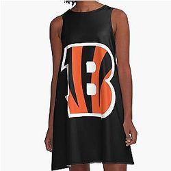 Football Cincinnati Bengals A-Line Dress