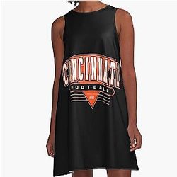 Football Cincinnati Bengals A-Line Dress