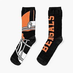 Football with Cincinnati Bengals Socks