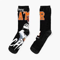 Football at Cincinnati Bengals Socks