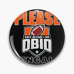 Football in Cincinnati Bengals Pin