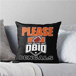 Football - Cincinnati Bengals Throw Pillow
