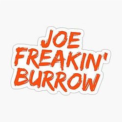 Joe Burrow Cincinnati Bengals Sticker