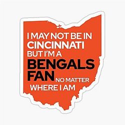 Cincinnati Bengals Fan Sticker