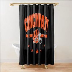 Football Shower Curtain Cincinnati Bengals