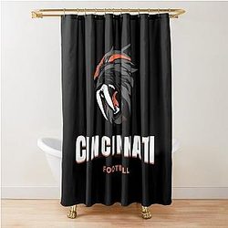 Football Cincinnati Bengals Shower Curtain